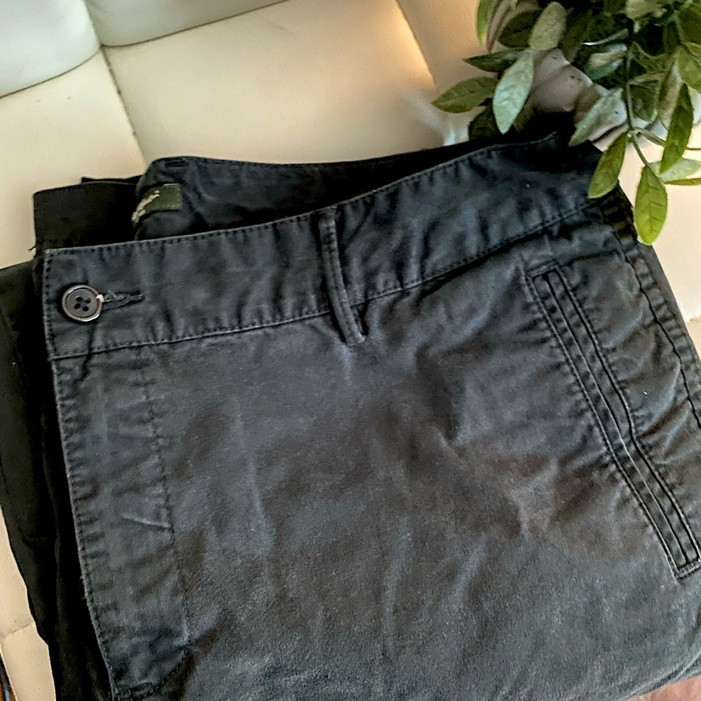 🖤 EDDIE BAUER BLACK BAGGY MID RISE CARGO STYLE PANTS 🖤